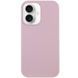 Чехол Silicone Case Full Protective (AA) NO LOGO для Apple iPhone 16 (6.1") Розовый / Chalk Pink