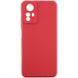 Силиконовый чехол Candy Full Camera для Xiaomi Redmi Note 12S Красный / Camellia фото 1