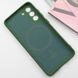 Чехол Silicone Cover Lakshmi Full Camera (AA) with Magnetic Fit для Samsung Galaxy S21 FE Зеленый / Dark green фото 3