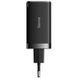 МЗП Baseus GaN5 Pro PD65W+QC3.0 (1USB-A/2C) + кабель Type-C to Type-C (CCGP12020) Black фото 2