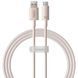 Дата кабель Baseus Habitat Series Fast Charging USB to Type-C 100W (2m) (P1036020) Wheat Pink фото 1