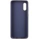 Чохол Silicone Cover Full Protective (AA) для Samsung Galaxy A02 Темно-синій / Midnight blue фото 2