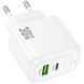 МЗП Hoco CS55A Surplus PD30W+QC3.0 (1USB-A/1C) White фото 3