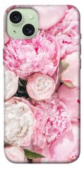 Чохол itsPrint Pink peonies для Apple iPhone 15 Plus (6.7")