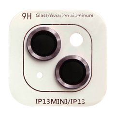 Защитное стекло Metal Classic на камеру (в упак.) для Apple iPhone 13 mini / 13 Розовый / Pink