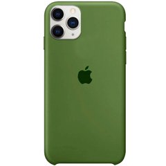 Чохол Silicone Case (AA) для Apple iPhone 11 Pro Max (6.5") Зелений / Army green