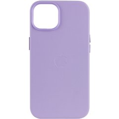 Кожаный чехол Leather Case (AA) with MagSafe для Apple iPhone 14 (6.1") Elegant purple