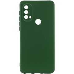 Чохол Silicone Cover Lakshmi Full Camera (A) для Motorola Moto E40 Зелений / Dark green
