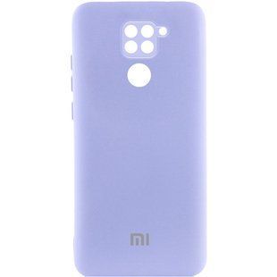 Чехол Silicone Cover Lakshmi Full Camera (AAA) with Logo для Xiaomi Redmi Note 9 / Redmi 10X Сиреневый / Dasheen