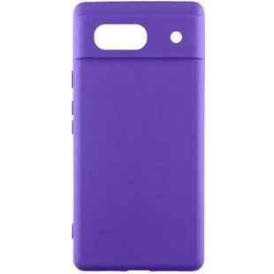 Чехол Silicone Cover Lakshmi Full Camera (AAA) для Google Pixel 7a Фиолетовый / Amethyst