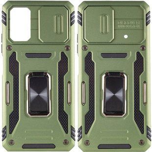 Ударопрочный чехол Camshield Army Ring для Xiaomi Poco X5 5G / Note 12 5G Оливковый / Army Green
