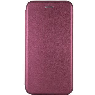 Кожаный чехол-книжка Classy для Motorola Moto G14 Бордовый