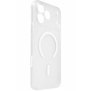 Чехол PC Slim Matte with Magnetic Fit (camera button) для Apple iPhone 17 Pro (6.3") White