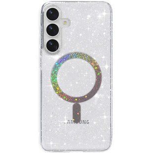 Чехол TPU Eclipse Sparkle Magnetic Fit для Samsung Galaxy S25 / S24 Clear