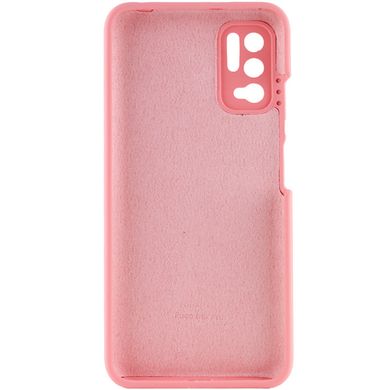 Чехол Silicone Cover Full Camera (AAA) для Xiaomi Redmi Note 10 5G / Poco M3 Pro Розовый / Light pink