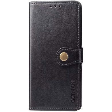 Кожаный чехол книжка GETMAN Gallant (PU) для Xiaomi Redmi Note 11 Pro 4G/5G / 12 Pro 4G Черный