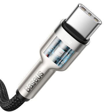 Дата кабель Baseus Cafule Metal Type-C to Type-C 100W (1m) (CATJK-C) Черный