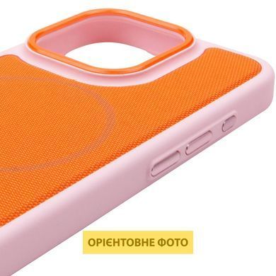 Чехол PC Textile Hybrid with Magnetic Fit для Apple iPhone 15 Pro (6.1") Pink / Orange