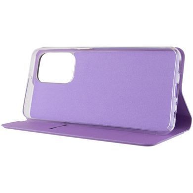 Кожаный чехол книжка GETMAN Elegant (PU) для Motorola Moto G14 Сиреневый