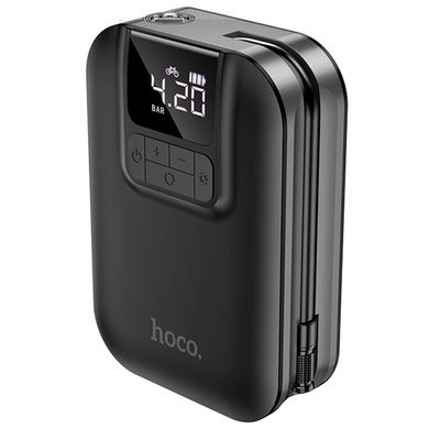 Автомобильный насос Hoco S53 Breeze portable portable smart air pump Black