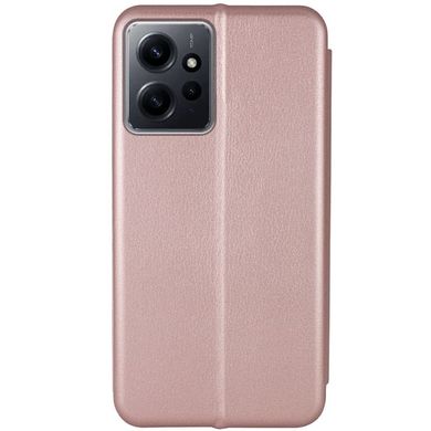 Кожаный чехол (книжка) Classy для Xiaomi Redmi Note 12 4G Rose Gold