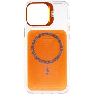 Чохол TPU+PC Jewel Sparkle with Magnetic Fit для Apple iPhone 15 (6.1") Orange Sparkle