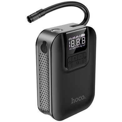 Автомобільний насос Hoco S53 Breeze portable portable smart air pump Black