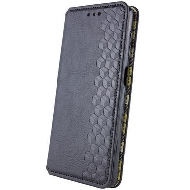 Кожаный чехол-книжка GETMAN Cubic (PU) для Motorola Moto G86 5G Черный