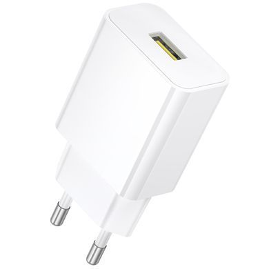 МЗП Borofone BA111A Star QC3.0 (1USB-A) + кабель USB to MicroUSB White
