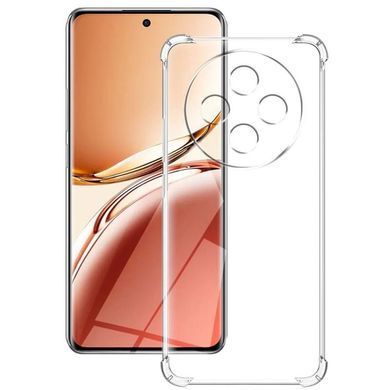 TPU чехол GETMAN Ease logo усиленные углы Full Camera для Oppo Reno 12 F 4G/5G Бесцветный (прозрачный)