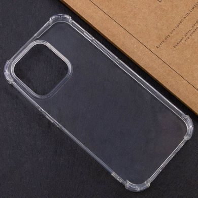 TPU чехол GETMAN Ease logo усиленные углы для Apple iPhone 16 Pro (6.3") Бесцветный (прозрачный)