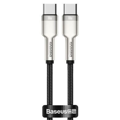 Дата кабель Baseus Cafule Metal Type-C to Type-C 100W (1m) (CATJK-C) Черный