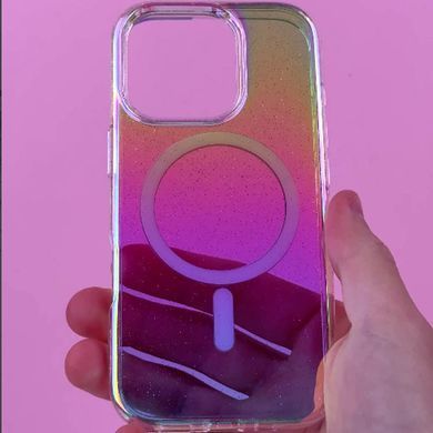 Чехол TPU Galaxy Sparkle Magnetic Fit для Apple iPhone 15 (6.1") Chroma+Glitter