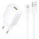 МЗП Borofone BA111A Star QC3.0 (1USB-A) + кабель USB to MicroUSB White фото 1