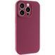 Чехол Silk Full Camera Protective (AA) NO LOGO для Apple iPhone 15 Pro Max (6.7") Бордовый / Plum