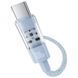 Дата кабель Baseus Gem Fast Charging Type-C to Type-C 100W (1m) (P10373000111) Galaxy Blue фото 3