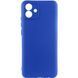 Чехол TPU GETMAN Liquid Silk Full Camera для Samsung Galaxy A08 / A07 4G Синий / Deep navy