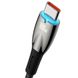 Дата кабель Baseus Glimmer Series Fast Charging Data Cable USB to Type-C 100W 1m (CADH00040) Black фото 2