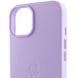 Шкіряний чохол Leather Case (AA) with MagSafe для Apple iPhone 14 (6.1") Elegant purple фото 5
