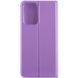 Кожаный чехол книжка GETMAN Elegant (PU) для Motorola Moto G14 Сиреневый фото 3