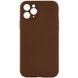 Чехол Silk Full Camera Protective (AA) NO LOGO для Apple iPhone 12 Pro Max (6.7") Коричневый / Brown