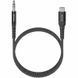 Аудіо кабель Aux Amaya AUX-02 (Type-C to AUX 3.5mm) (1m) Black фото 1
