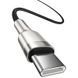 Дата кабель Baseus Cafule Metal Type-C to Type-C 100W (1m) (CATJK-C) Черный фото 3