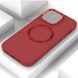 TPU чехол Bonbon Metal Style with MagSafe для Apple iPhone 15 (6.1") Красный / Red фото 2