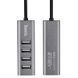 Переходник HUB Hoco HB1 USB to USB 2.0 (4 port) (1m) Серый фото 2