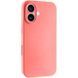 Чехол Silk Full Camera Protective (AA) NO LOGO для Apple iPhone 16 (6.1") Коралловый / Pink Orange