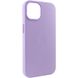 Шкіряний чохол Leather Case (AA) with MagSafe для Apple iPhone 14 (6.1") Elegant purple фото 4