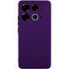 Чехол TPU GETMAN Liquid Silk Full Camera для Infinix Note 40 4G Темно фиолетовый / Dark Purple