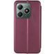 Кожаный чехол-книжка Classy для Realme C61 4G Бордовый фото 3