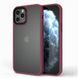 TPU+PC чехол Metal Buttons для Apple iPhone 13 Pro Max (6.7") Бордовый / Wine Red